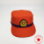 消防橙色作训帽红色抢险救援小帽户外森林专职平顶帽训练帽子 士款 头围60