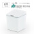 智能感应垃圾桶电动车载客厅厨房创意迷你桌面收纳桶折叠开盖 6L白色(电池版)