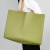 玛仕福 超市折叠购物手提包装袋广告礼品外卖环保袋军绿横版小号35*25*10cm