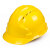 ABS安全领导头帽安全帽透气建筑工程国标加厚玻璃钢领导帽男印字 圆形特硬抗击打黄色