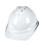 京仕蓝拓曦盔式ABS安全帽 国标加厚防砸建筑施工地电力透气领导头盔印字 白色V型透气(旋钮帽衬)