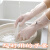 PVC橡胶手套用不坏牛津薄洗碗乳胶耐磨胶皮洗衣家务清洁防水  L 5双100克加厚款