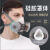 DYQT防毒口罩防尘全面罩面具喷漆面罩活性炭化工防护工业粉尘放毒氧气 双倍过滤防尘毒（送100片滤