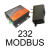 串口服务器以太网转串口RS232/RS485网口Modbus以太网络通讯模块 232带标签 送电源