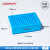 低温冰盒恒温盒冷冻盒试管酶盒PCR 0.5 1.5 2ml 离心管盒多用冰盒 方形96孔 塑料冰盒 (适合0.2ml离