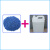 oeny 塑胶跑道材料epdm橡胶颗粒施工专用 深蓝色颗粒一包25KG加胶水5KG