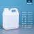 塑料桶加厚扁桶包装化工桶5kg 2.5L10公斤方桶消毒剂桶 2L(黑色)(56个/件)
