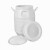 废液桶废水桶100kg/L立式塑料桶加厚白色方桶塑料实验室桶50L带盖 40L立方加厚提手款:装水80斤左右