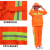 环卫工人制服透气耐磨反光衣工作园林服可印字道路高速养护套装 涤棉B款套装 XL 175