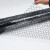 KYSD PVC防静电网格帘黑色窗帘无尘室软门帘 厚度2mm*1.37米*15米 透明网格