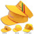 北京市小黄帽子男女童春秋季小学生指定交通安全帽子夏季儿童排路 冬季款大+小2个装