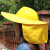 京斯坦 季工地施工遮阳帽檐大款带帽檐头盔散热帽子阻隔紫外线遮阳板罩  遮阳板帽 蓝色款 