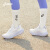 亚瑟士ASICS跑步鞋女鞋舒适耐磨运动鞋透气回弹缓震跑鞋 GEL-NIMBUS 26 白色/紫色 39.5