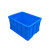 周转箱长方形中转运箱子带盖特大号工业胶箱筐收纳箱熟料输货架箱 575190箱640*430*200mm 蓝色