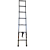 人字伸缩梯铝合金加宽踏板加厚工程折叠梯家用便携升降竹节梯 单面梯直梯2.7m