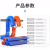 帝致 PU弹簧气管软管气泵螺旋可伸缩(下单备注颜色,橙色/蓝色)；8x5弹簧管9米带接头