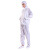 安美尚（ams）白色条纹防静电分体服带帽 无尘车间实验室防尘工作服 L码