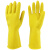 海斯迪克 HKW-93 乳胶手套加厚 牛筋工业劳保手套 橡胶手套清洁洗碗手套新料 S（10双）