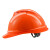 飞迅 安全帽 新国标V型透气ABS防砸透气 建筑工程工地加厚电力安全帽 橙色