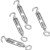 304不锈钢花篮螺丝 链条拉紧器 紧绳器 钢丝绳收紧器 调节钢索绳揽 M5（OC款）5个2F包 M8OC款3个/包