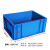 君制 加厚零件盒周转箱物料盒收纳盒配件筐塑料盒长方形五金工具盒物流箱 蓝色EU4316【400*300*170mm】