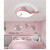 英格照明北欧男孩女孩小猪佩奇皇冠鲸鱼儿童房间吸顶灯LED现代简约网红灯 升级52cm-粉色小猪白光