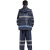 大杨RF671B双层反光雨衣雨裤套装 藏青色170-175 抗灾防汛救援透气分体警示服 定制