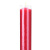 品之德 应急照明加粗蜡烛 大号无烟蜡烛 大号长杆日用蜡烛应急防灾照明 红色2只装 5X16厘米