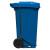 科力邦（Kelibang） 户外垃圾桶 大号加厚脚踏垃圾桶商用分类塑料环卫 带盖 KB1066 100L 脚踏款 蓝色