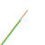 金龙羽 国标铜芯电线 单芯多股软线电缆 BVR*1平方电线 100米/卷 黄绿双色