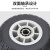 卉圳 脚轮 6寸定向轮 轮子重型降噪实心轮车间拖车耐磨橡胶轻音轮HP101