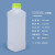 化科 实验室用 塑料方瓶1000ml毫升化工样品瓶 水剂瓶  HDPE塑料瓶 1000ml半透明(配黄绿盖)，8个