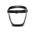 俱威 防护面罩一体式高清隔离防雾透明骑行运动面罩 JWFH-16UU 黑框白片（普通款1个）