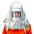 京工京选 隔热头罩LWS-018内置安全帽抗辐射热性能防护面罩 银色