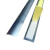谋福CNMF 8852 铝合金地面线槽 半弧形金属防踩线槽 可定做 长度1米 (8号线槽)