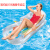 简约妮卡（jianyuenika）浮排水上单人靠背躺椅游泳充气浮床水床沙滩气垫加厚 蓝色