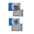 耐呗斯 连体防护服 防水防尘隔离衣 带视窗 蓝色背部透气设计 NBS4201BCW 2XL码 1件
