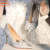 鞋柜（shoebox）达芙妮集团旗下公主鞋女亮闪闪发光高跟鞋女细跟公主订婚礼服鞋 星光银-9CM 34