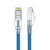 千天 （Qantop） QT-WP17L 六类非屏蔽网络跳线 工程级CAT6类网线 0.5米纯铜成品网线蓝色