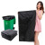 Ubag优袋 黑色一次性物业保洁塑料平口中厚垃圾袋 50个 宽70*高90厘米 适合80L垃圾桶
