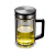 希诺（HEENOOR） 双层玻璃杯带手柄办公室泡茶杯过滤网加厚透明水杯大容量便携商务XN-7006-420ml