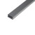 稳斯坦 铝合金方形线槽 地面压线槽 布线电缆明装走线槽 50*50 (1米) WJL102
