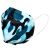 蓝冠（BLUEGUAN）kn95儿童口罩小孩学生防尘透气防护面罩防雾霾防飞沫迷彩蓝100只装