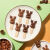 怡浓巧克力纯可可脂牛奶黑巧克力麋鹿棒棒糖儿童节日礼物草莓脆米 麋鹿牛奶巧克力1盒12支装