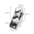 304不锈钢轨道轮轴承U型定滑轮V型移门滑轮H型起重钢丝绳大门小轮 GG201#小号U型槽宽16mm 螺丝