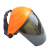 赛拓（SANTO）头戴式电焊面罩焊接防护面屏焊工面具氩氟焊工具 轻便型黑屏黄顶 2029