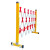 绝缘伸缩围栏玻璃钢管式施工栅栏电力安全警戒围挡移动护栏隔离栏 红白色1.2米高*长2.5米 国标加厚