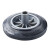 大号垃圾桶轮子通用轮轴滚轮橡胶轮240L升120l环卫户外桶配件轱辘 穿心轮1个(穿心轴专用轮)
