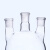 贝傅特 三口烧瓶 玻璃加厚圆底球形蒸馏瓶标准口三颈烧瓶反应器 100ml 