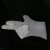 海斯迪克 HKqy-71 一次性乳胶手套 无粉检查橡胶防护手套 一次性TPE手套（M码） 